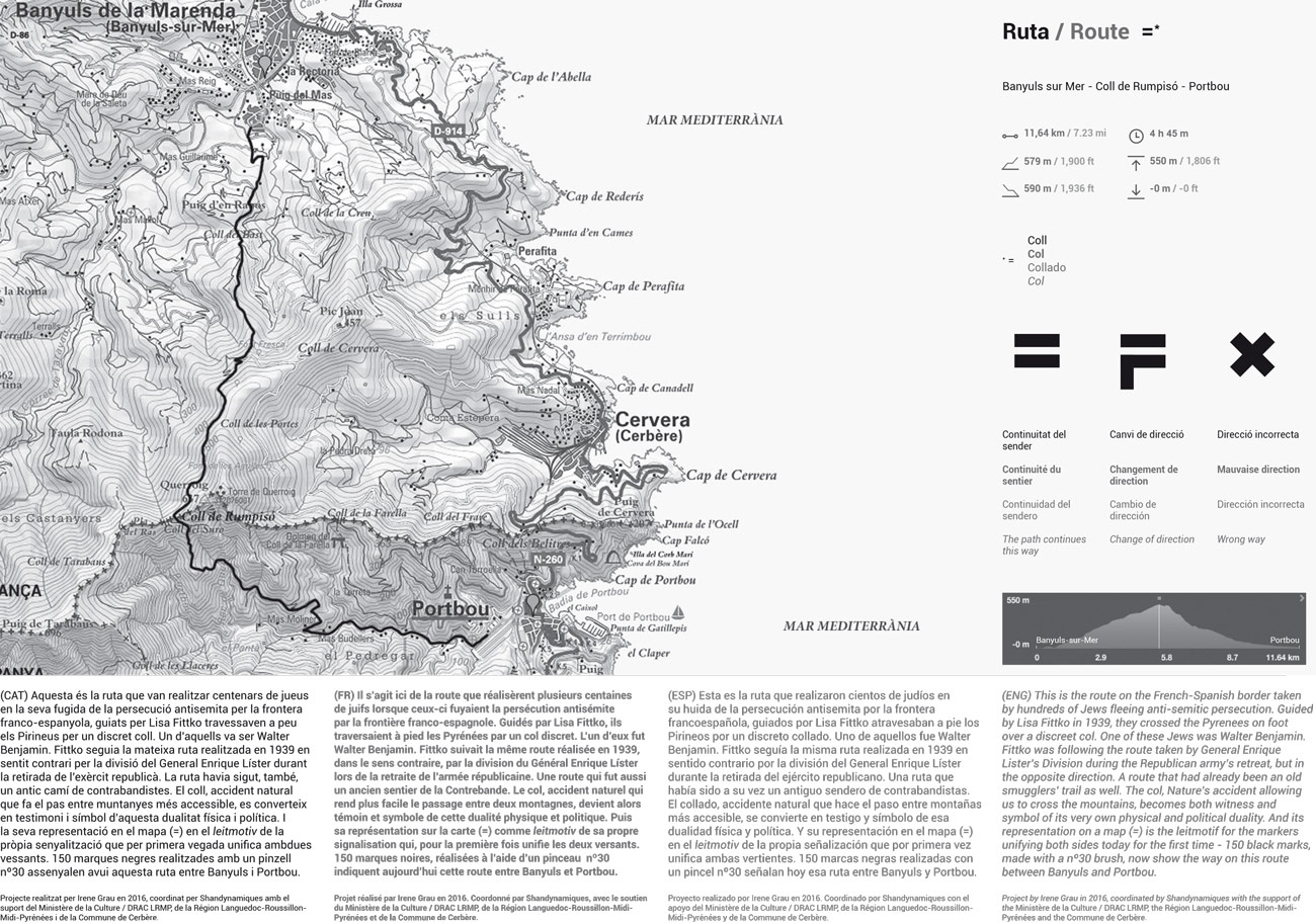 'Rute = map' by irene grau