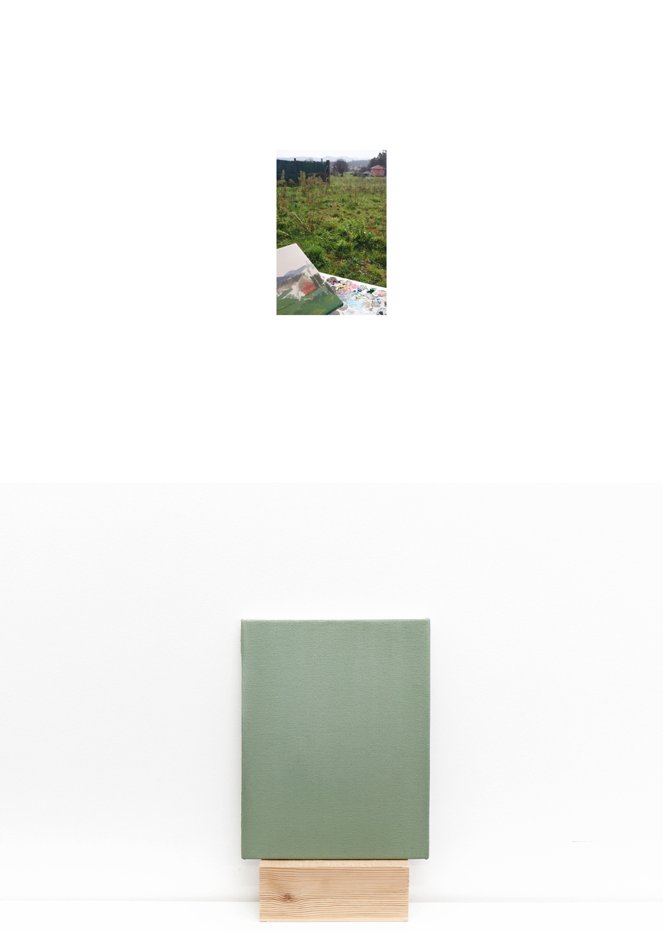 Campos de O Pi&ntilde;eiro, 10/02/2017', Oil on canvas, 24,4x19,1cm.