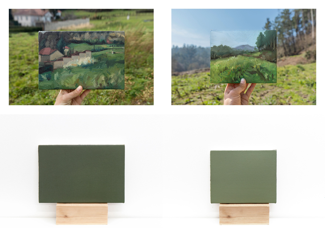 Casa en O Pi&ntilde;eiro, 10/02/2017', and 'Prado en Gosende, 17/02/2017', Galicia, (SP)